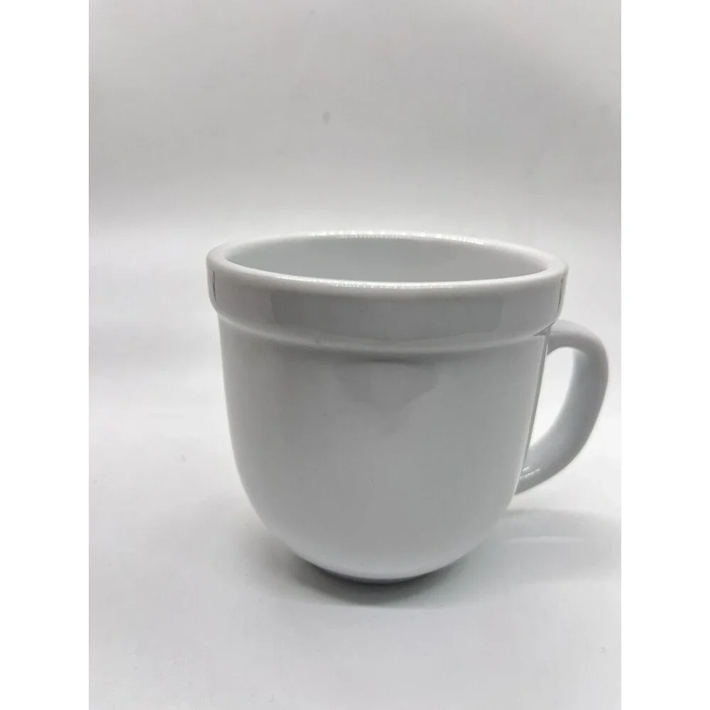 Pottery Barn Suppertime White Porcelain Mug